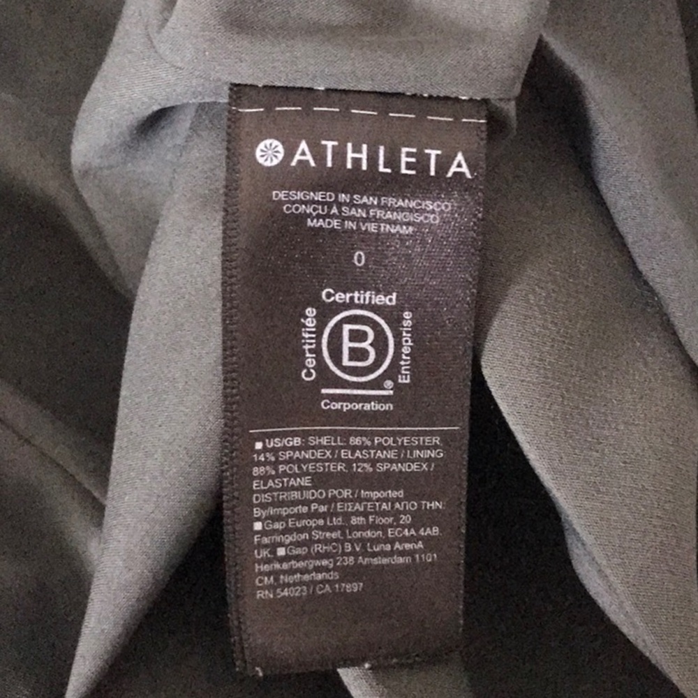 Athleta Endless Blazer olive green like New perfect condition! Zip pockets - Picture 5 of 10